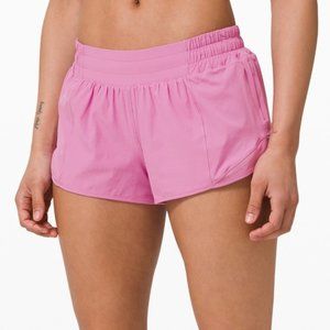 LULULEMON MAGENTA GLOW hotty hot shorts